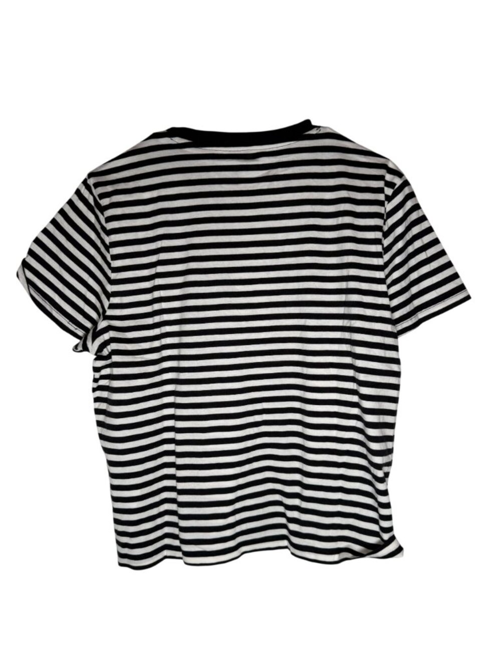 Everlane The Box-Cut Tee in Essential Cotton Black White Stripe Size L NWT - Picture 6 of 6